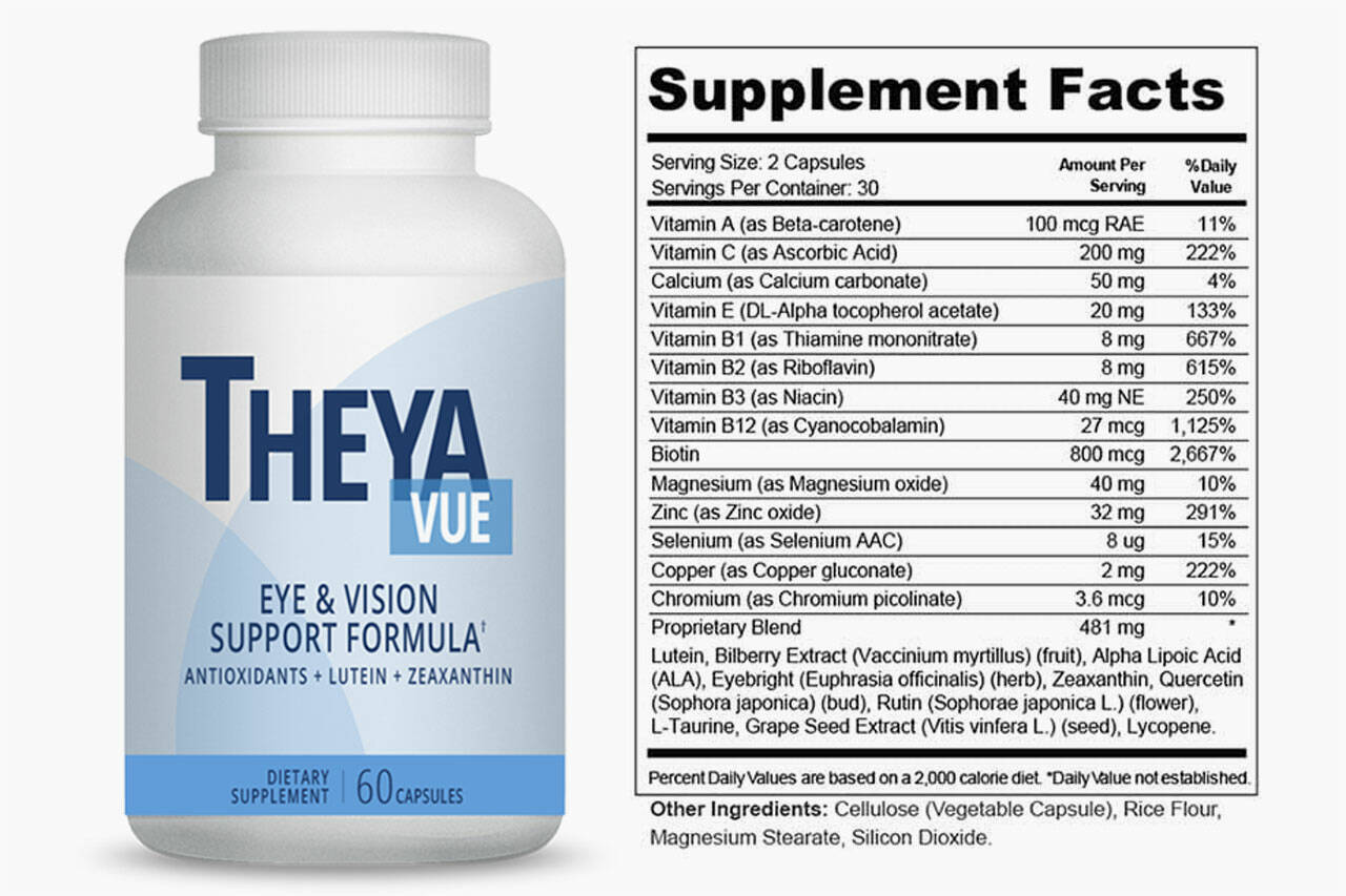 TheyaVue eye vision supplement Facts